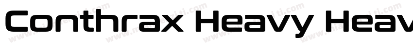 Conthrax Heavy Heavy字体转换